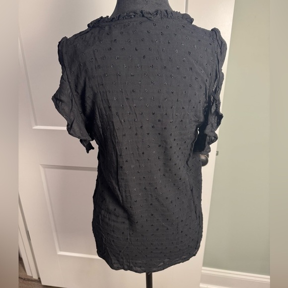 Paige Amala Lace Up Sleeveless Viscos Blouse in Black NWT - Picture 4 of 8